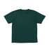 A green t-shirt with a classic crew neck design. It features a tag and no visible logos.