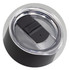 A drink bottle featuring a black stainless steel body and a clear lid with a black sliding opening.
