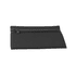 A black neoprene pencil case with a zipper closure, featuring a simple design and smooth texture.