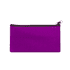 A large purple neoprene pencil case with a zip closure, featuring a simple design and smooth surface.