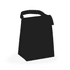 A black cooler bag with a grip handle, designed for transporting beverages and perishable items.