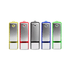 Five USB flash drives in yellow, red, black, blue, and green, featuring a metallic design and a branding logo.