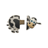A custom 3D USB flash drive shaped like a black and white cow, featuring a cartoonish design.
