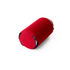 A red neoprene stubby cooler with a black base, designed to hold drink bottles securely.