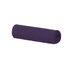 A rolled purple cooling towel with a textured surface, featuring a logo.