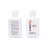 A white bottle of 60ml SPF 50 sunscreen lotion with a logo and informational text on the label.
