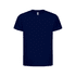 A navy blue kids’ t-shirt with a classic short sleeve design. It features a logo.
