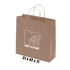 A large brown kraft paper bag with twisted handles and a logo. Dimensions: 31 x 42 x 11 cm.