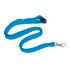 A blue bootlace lanyard, 10mm wide, featuring a swivel clip and a secure attachment point.