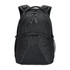 A black Fitzroy Backpack with multiple compartments and mesh side pockets. It features padded shoulder straps and a logo.