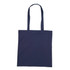 A navy blue cotton tote bag with two handles and no visible logos or branding.