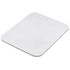A rectangular neoprene mouse mat in light grey with a black edge, featuring a smooth surface and rounded corners.