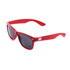 Red Wayferer sunglasses with dark lenses, featuring a logo on the side. Ideal for leisure and outdoor activities.