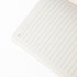 An open A5 thin PU cover notebook featuring lined pages and a section for the date, with a clean, minimalist design.