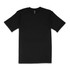 A classic fit tee in solid black, featuring short sleeves and a simple design. Includes a logo on the label.