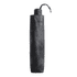 A black car sunshade umbrella with a sleek design and a pull cord for easy storage. It features a logo.