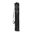 A black carrying bag for a folding chair, featuring a drawstring closure and an adjustable shoulder strap.