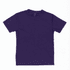 A purple youth core tee with a simple design and a logo on the label.