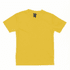 A yellow Youth Core Tee featuring a classic crew neck and short sleeves. It has a logo on the tag.