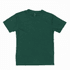 A green Youth Core Tee, featuring short sleeves and a standard crew neck, with a logo on the label.
