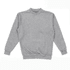 A grey crewneck sweatshirt with long sleeves and ribbed cuffs, featuring a simple design.