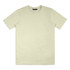 A pastel green unisex T-shirt with short sleeves and a plain design, featuring a logo on the label.