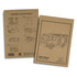 A cardboard packaging featuring assembly instructions for a fire truck wooden model, with illustrations and simple steps.