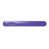 A purple nail file designed for smoothing and shaping nails.