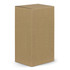 A drink bottle with a brown cardboard packaging, featuring a simple design and a logo.