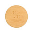 A round bamboo coaster featuring a logo and text for "Capital Core Hotel". The surface is smooth and natural in texture.