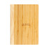A Bamboo Notebook with a natural wood finish, featuring a logo that reads "Auntie's Pet Shop."