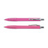 A set of Titan Pens in vibrant pink color, featuring a sleek design with a textured grip and chrome accents.