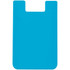 A blue Cosmos Phone Wallet designed to securely hold cards on the back of a smartphone.