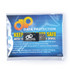 A data blocker device in a clear package with a logo, designed to protect against data theft. Dominant colors are black and blue.