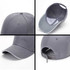 A grey 6-panel heavy acrylic sandwich cap featuring a logo, with an adjustable strap at the back.