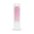 A cylindrical Zinc Stick product in a clear container, featuring a pink stick inside and a white base.