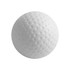 A white stress golf ball with a textured surface featuring dimples, designed for relieving tension.