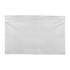A cotton tea towel in white, featuring a simple design with a neat edge. It also includes a logo.