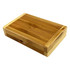 A bamboo phone case with a smooth, natural wood finish, showcasing a simple and eco-friendly design.