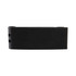 A sleek black phone stand with clips, designed for easy device support and portability. It features a minimalist design.