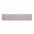 A weekly pill box in clear plastic with eight compartments labeled for each day of the week.