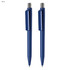 A blue pen gift set featuring two matching pens with a sleek design and a logo.