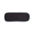 A black Marlin Folding Chair seat pad with grey border. It has a rectangular shape and is designed for seating.