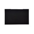 A black pouch containing RPET lens cloths, with a sleek, minimalist design and a logo displayed.