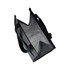 A grey cooler bag with a reflective interior and sturdy handles, featuring a logo on the front.