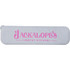 A grey case with pink branding. Contains a bamboo fibre cutlery set for dining.
