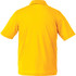 A men's short sleeve polo shirt in vibrant yellow, featuring a classic design and a logo.