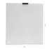 A white box featuring a flap closure, suitable for packaging items, with dimensions of 125mm x 125mm.