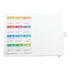 A hard bound journal features monthly calendar pages in various pastel colours, with a logo on the cover.