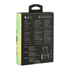 A black box packaging for Skullcandy Indy EVO True Wireless earbuds featuring various technical specifications and a logo.
